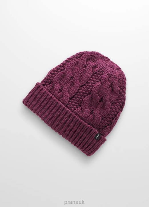 prAna Women Upper Pines Beanie 604H716 Accessories Mulberry