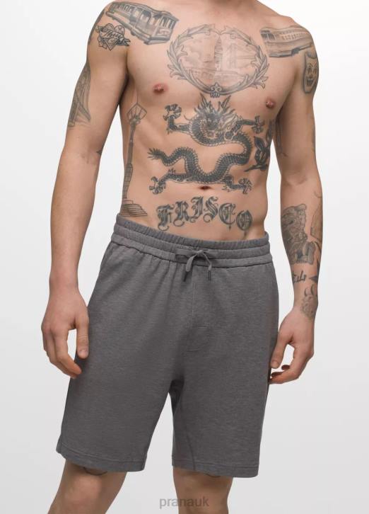 prAna Men Altitude Tracker Short II 604H902 Bottoms Heather Grey