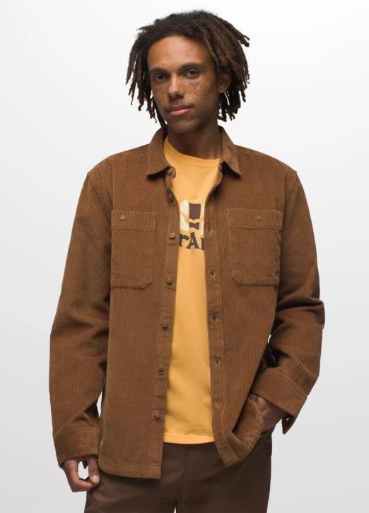 prAna Men Ridgecrest Long Sleeve 604H856 Clothing Sepia