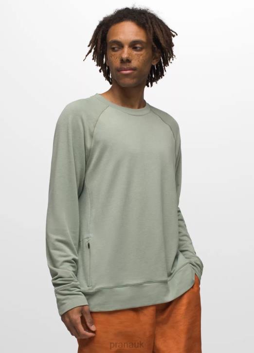 prAna Men Altitude Tracker Crew II 604H849 Clothing Mineral Green