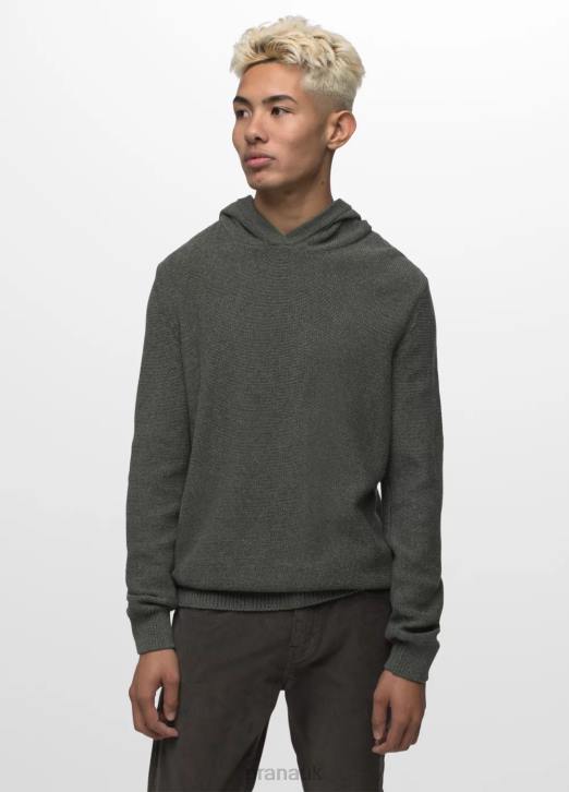 prAna Men North Loop Hooded Sweater 604H789 Clothing Evergreen