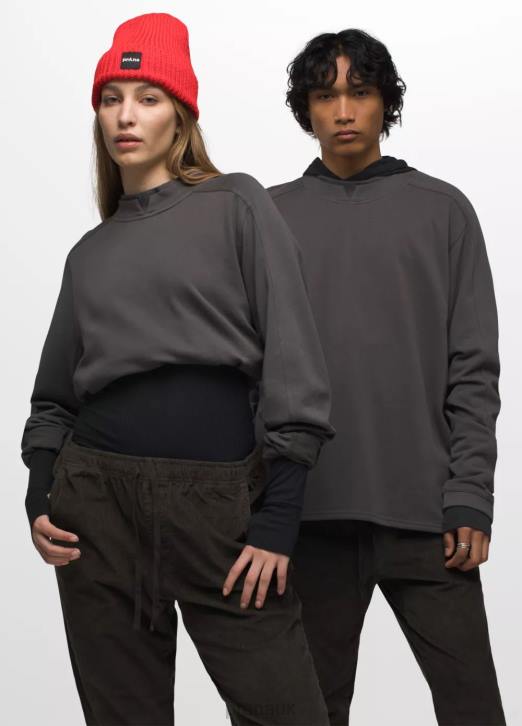 prAna Men Snakebite Sweatshirt 604H173 Clothing Dark Iron