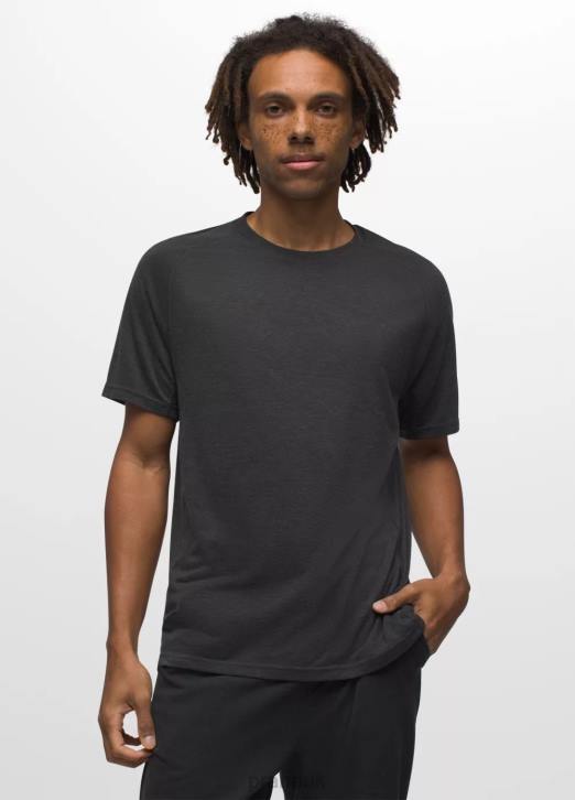 prAna Men Mission Trails Short Sleeve Tee 604H768 Clothing Black Heather