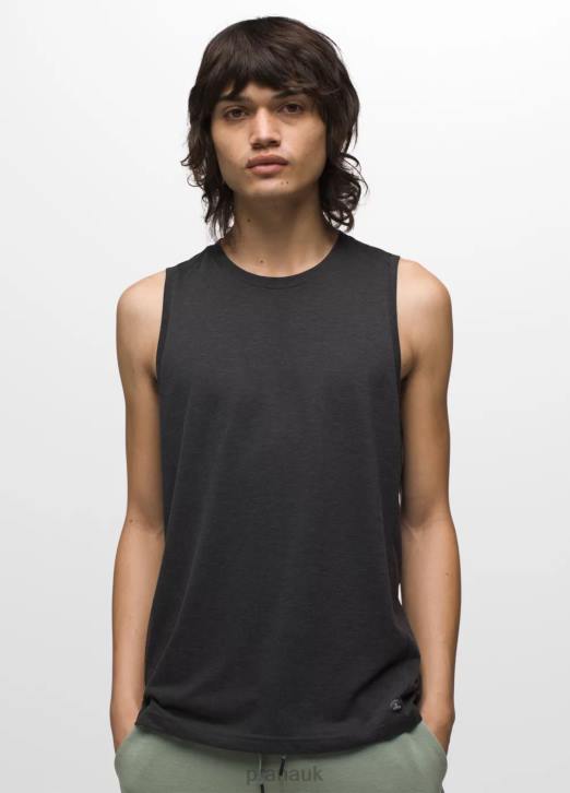 prAna Men Mission Trails Tank 604H801 Clothing Black Heather