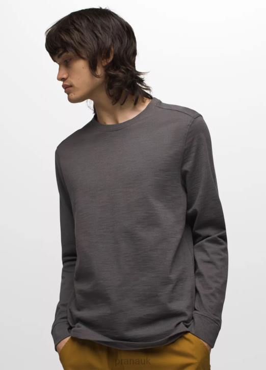 prAna Men Ronnie Crew II 604H864 Clothing Dark Iron Heather