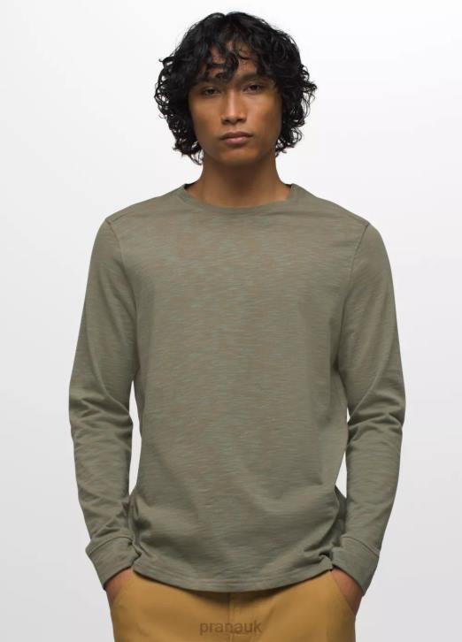 prAna Men Ronnie Crew II 604H867 Clothing Eucalyptus Heather