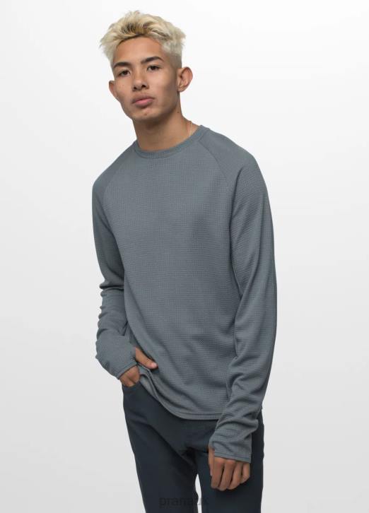 prAna Men Wensley Crew 604H799 Clothing Weathered Blue