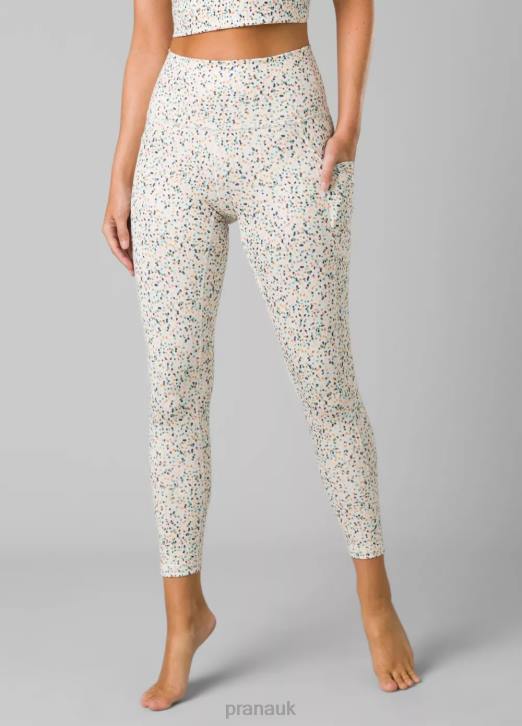 prAna Women Becksa 7/8 Legging 604H471 Bottoms Dream Dust Alotta Dots