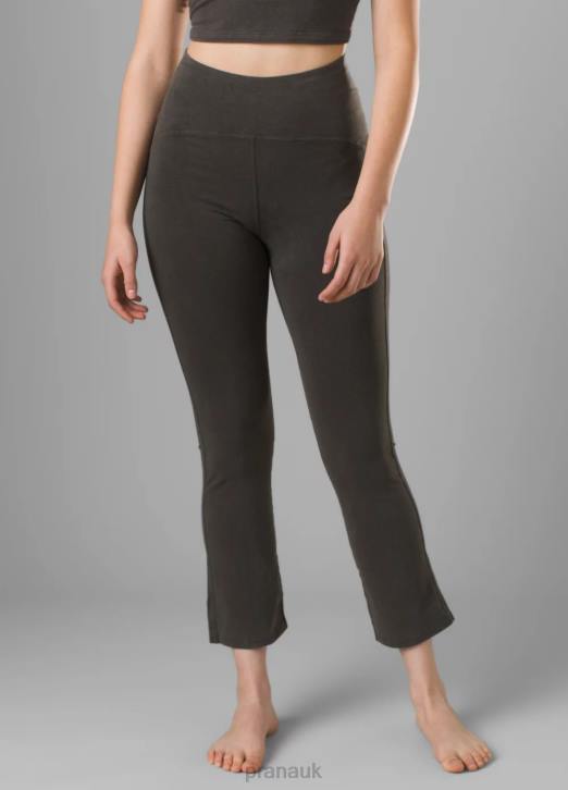 prAna Women Bohemia Hill Flare Crop 604H503 Bottoms Dark Iron