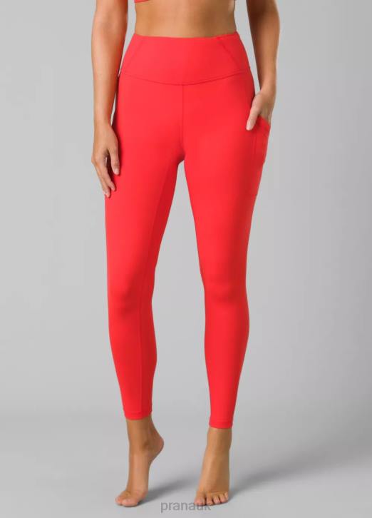 prAna Women Electa Legging II 604H482 Bottoms Carmine Red
