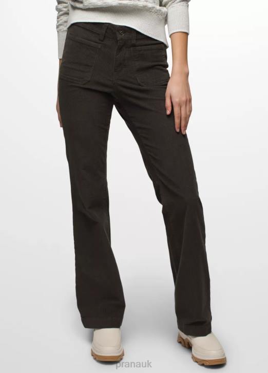 prAna Women Ashland Cord Pant 604H536 Bottoms Black Olive