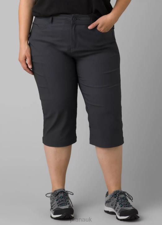 prAna Women Halle Capri Plus II 604H532 Bottoms Coal