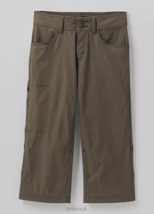 prAna Women Halle Capri Plus II 604H533 Bottoms Slate Green