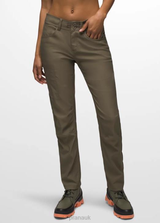 prAna Women Halle Straight Pant II 604H355 Bottoms Slate Green