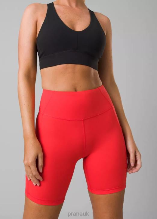 prAna Women Electa Short II 604H524 Bottoms Carmine Red