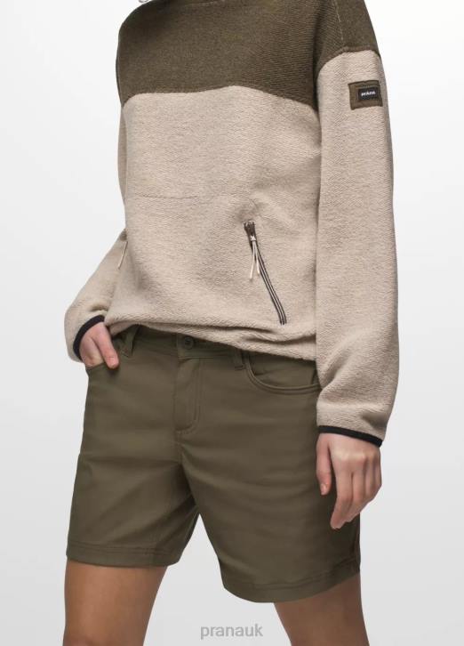 prAna Women Halle Short II 604H368 Bottoms Slate Green