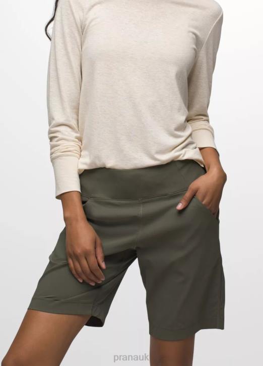 prAna Women Koen Flat Front Short 604H436 Bottoms Grape Leaf