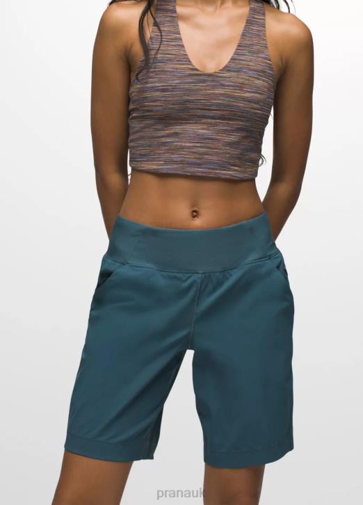 prAna Women Koen Flat Front Short 604H437 Bottoms Bluefin