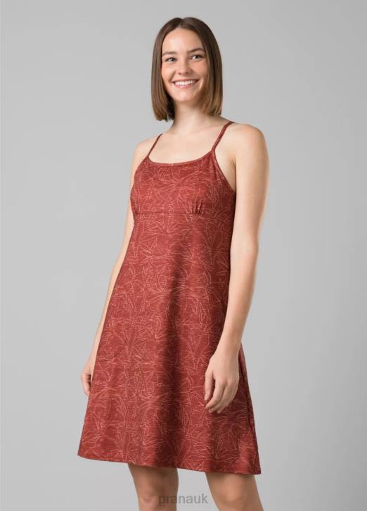 prAna Women Granite Springs Dress 604H557 Clothing Rust Floret