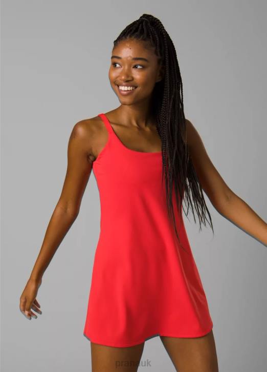 prAna Women Luxara Dress 604H552 Clothing Carmine Red