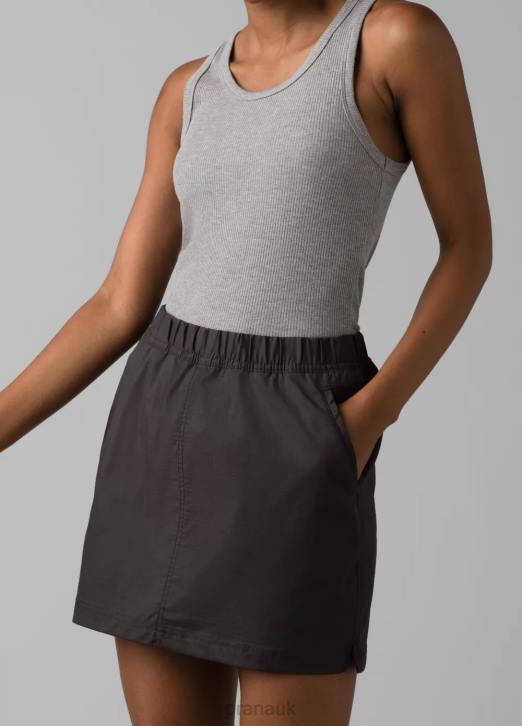 prAna Women Double Peak Skort 604H476 Clothing Charcoal