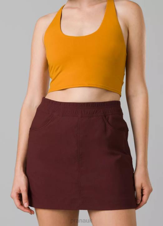 prAna Women Halle E-Waist Skort II 604H520 Clothing Cacao