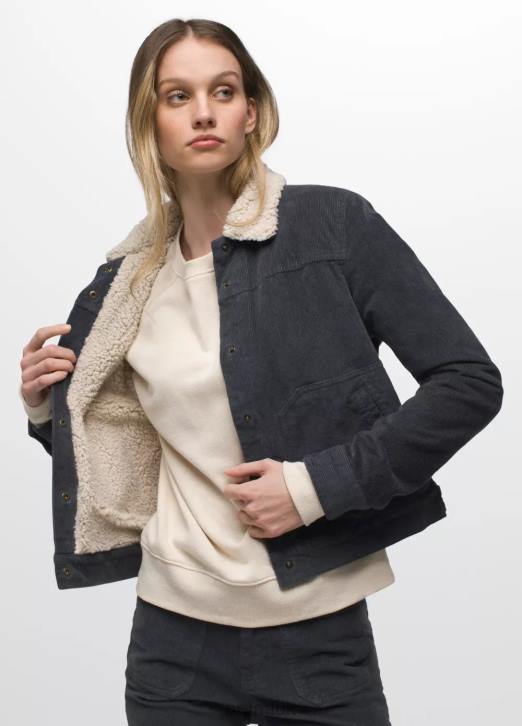 prAna Women Ashland Cord Jacket 604H681 Clothing Stormy Night