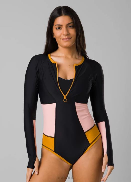 prAna Women McKalya One Piece 604H634 Swim Deep Solstice Colorblock