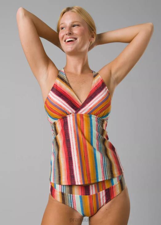 prAna Women Atalia Tankini Top 604H675 Swim Baja Stripe