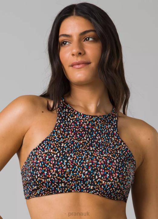 prAna Women Onyx Bay Top 604H608 Swim Alotta Dots