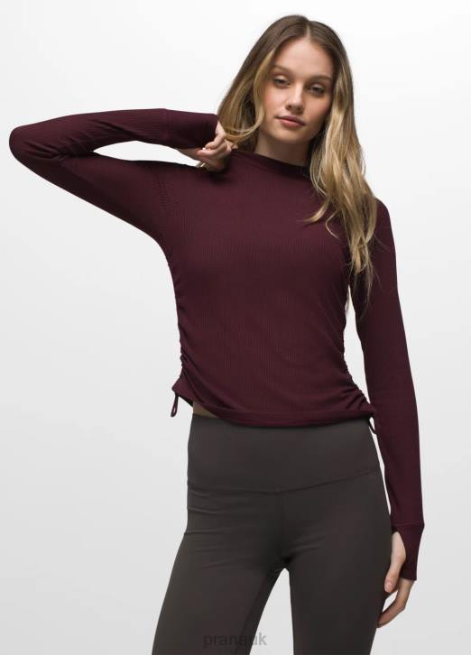 prAna Women Blazing Star Long Sleeve 604H40 Clothing Mulberry