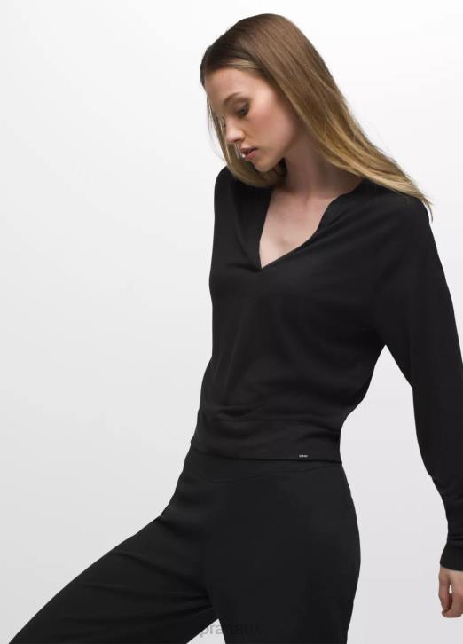 prAna Women Cozy Up Sweet Breeze Top 604H8 Clothing Black