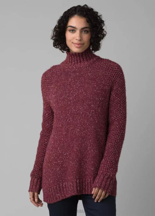prAna Women Ibid Sweater Tunic 604H243 Clothing Maroon
