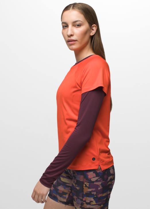 prAna Women Alpenglow Short Sleeve 604H107 Clothing Fireside