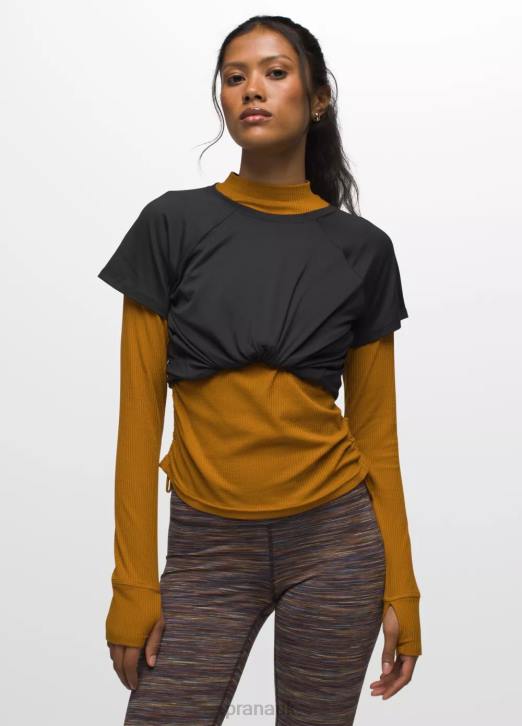 prAna Women Alpenglow Short Sleeve 604H110 Clothing Black