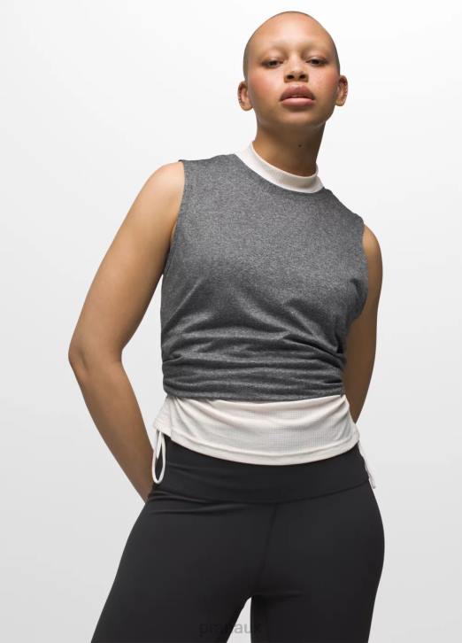 prAna Women Alpenglow Tank 604H157 Clothing Charcoal Heather