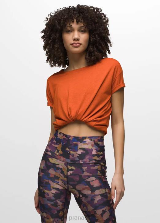 prAna Women Cozy Up T-shirt 604H186 Clothing Fireside Heather