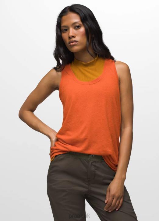 prAna Women Cozy Up Tank 604H223 Clothing Fireside Heather