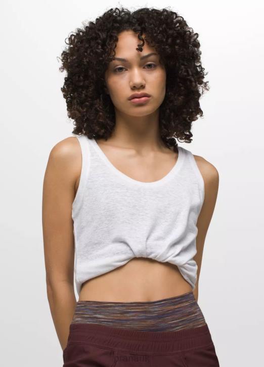 prAna Women Cozy Up Tank 604H228 Clothing White