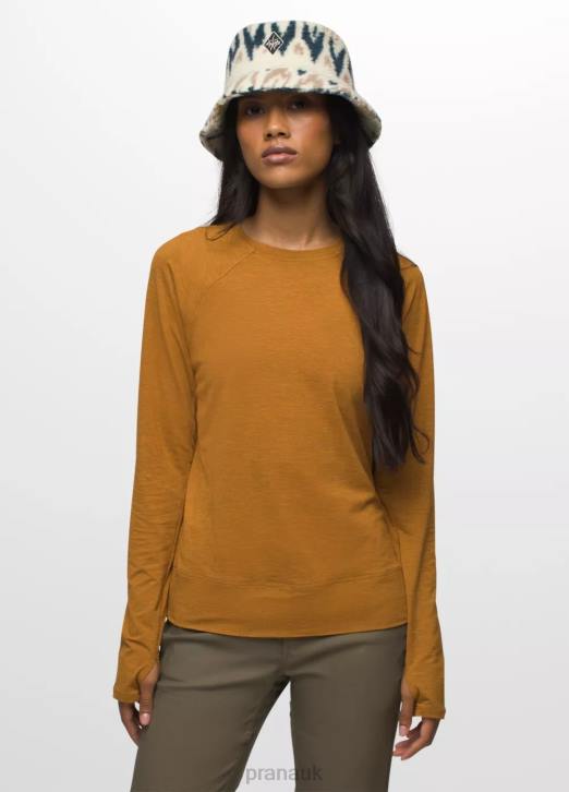 prAna Women Sol Searcher Long Sleeve Top 604H213 Clothing Spiced