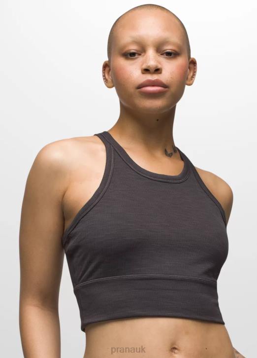 prAna Women Becksa Bralette 604H74 Clothing Black Heather