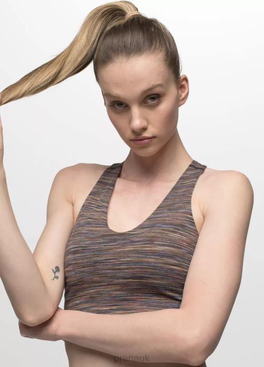 prAna Women Luxara Reversible Racerback 604H116 Clothing Mulberry Spacedye/Black