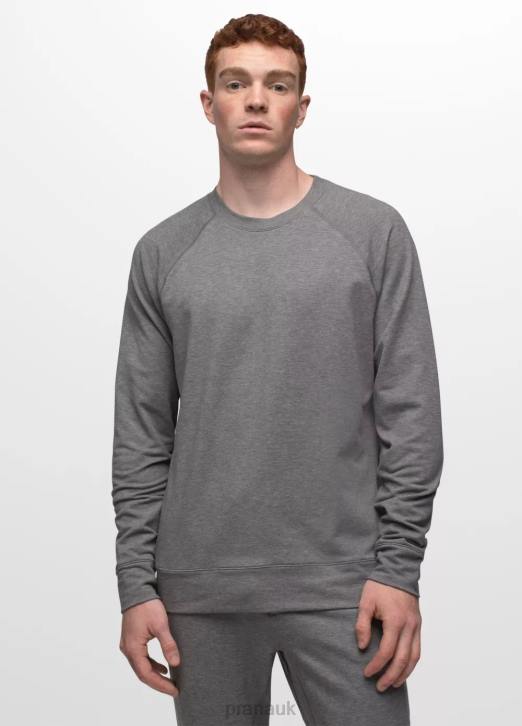 prAna Men Altitude Tracker Crew II 604H850 Clothing Heather Grey
