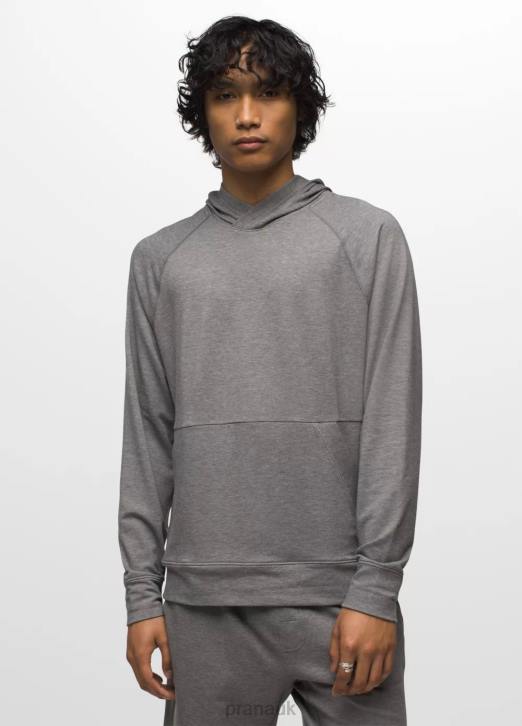 prAna Men Altitude Tracker Hoodie II 604H843 Clothing Heather Grey
