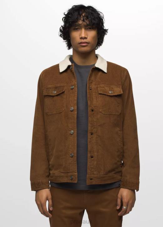 prAna Men Ashland Cord Jacket 604H1070 Clothing Sepia