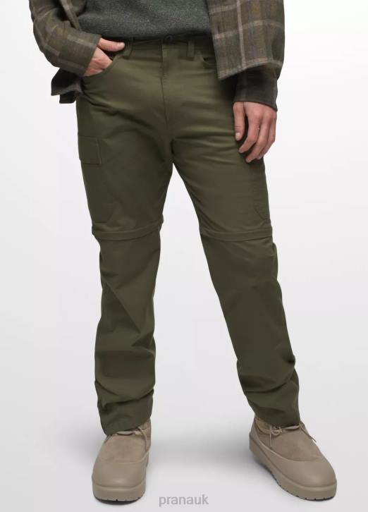 prAna Men Double Peak Convertible Pant 604H1008 Bottoms Cargo Green