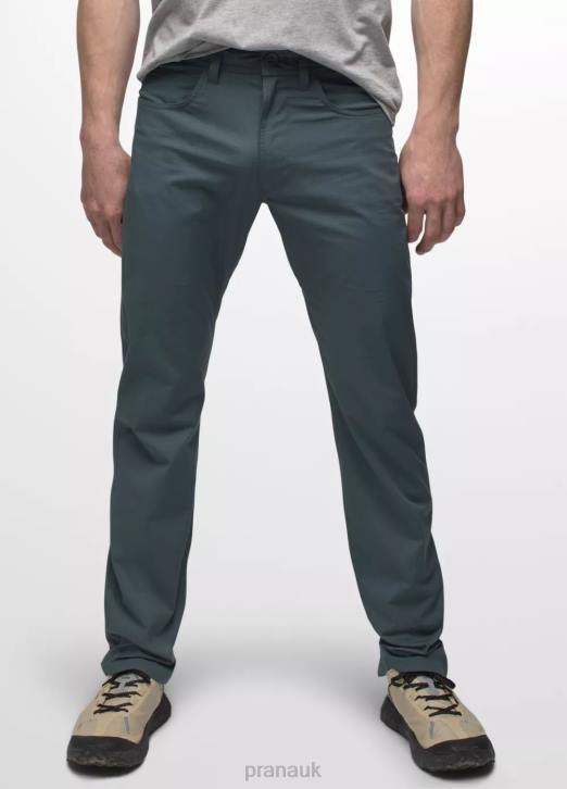 prAna Men Double Peak Slim Pant 604H984 Bottoms Grey Blue