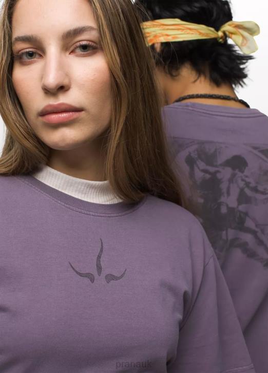 prAna Men Heritage Graphic Short Sleeve Tee 604H87 Clothing Amethyst