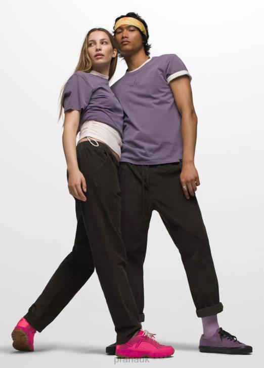 prAna Men Heritage Graphic Short Sleeve Tee 604H87 Clothing Amethyst