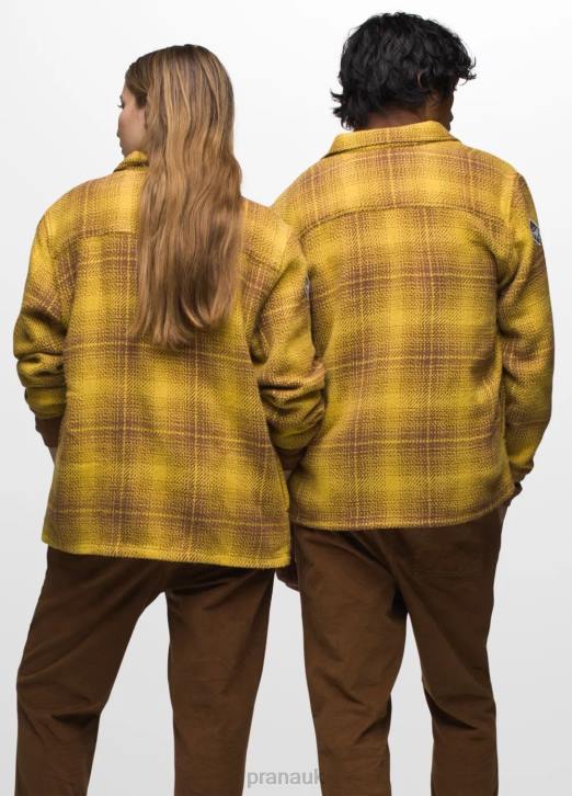 prAna Men Heritage Zip Flannel 604H115 Clothing Citron